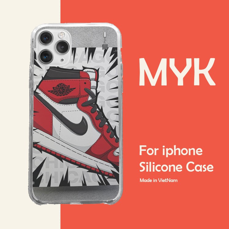 Ốp lưng NIKE AIR JORDAN Chicago tiến lên cho Iphone 5 6 7 8 Plus 11 12 Pro Max X Xr NIKPOD00069