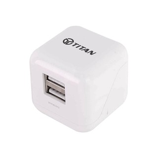 Combo: Củ Sạc Liền Dây 2 Cổng TITAN - SC02 (Bảo hành 12 tháng)