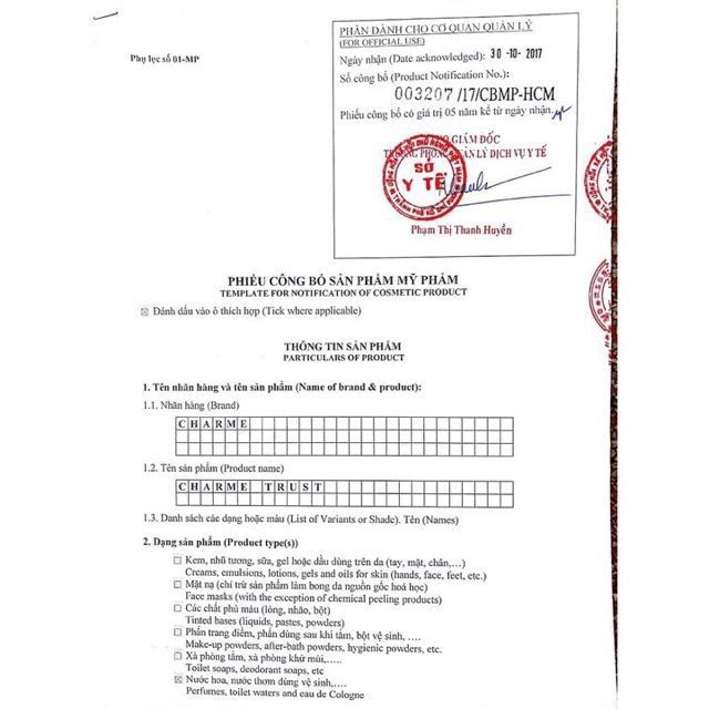 [FreeShip – Sale khô máu] NƯỚC HOA CHARME TRURST 35ML, NƯỚC HOA CHARME CHÍNH HÃNG | BigBuy360 - bigbuy360.vn