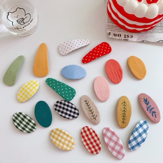 Kẹp Tóc Thêu Hình Bánh Macaron Nhiều Màu Dễ Thương Cho Bé Gái