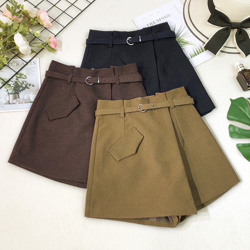 Quần Giả Váy Nữ Lury, Váy Chữ A Ngắn, Chất Vải Da Lộn Cao Cấp, Phong Cách Thời Trang Hàn Quốc Tặng Kèm Đai Siêu Xinh | BigBuy360 - bigbuy360.vn