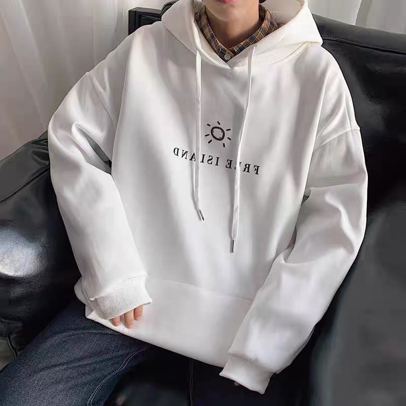 Áo HODIE UNISEX mặt Free Island form rộng