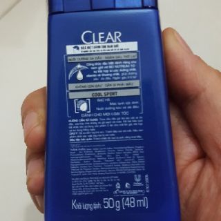 Thanh lý 2 Chai dầu gội clear men 70g/chai HSD tháng 5/2026