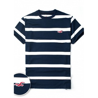 Áo thun cổ tròn sọc