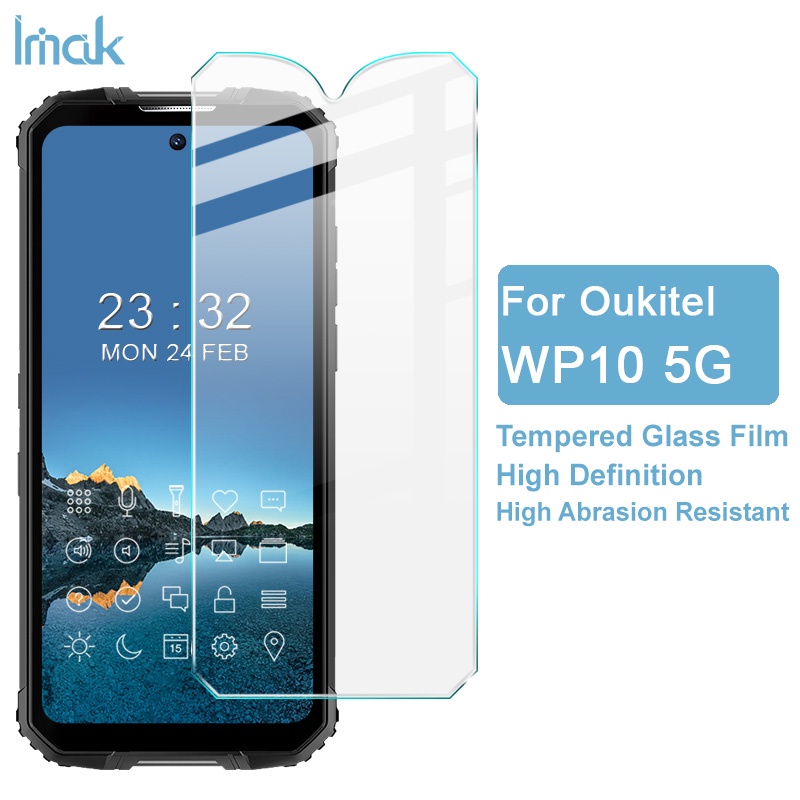 Original Imak Oukitel WP10 5G 9H Anti-Explosion Tempered Glass Screen Protector Film Ultra thin