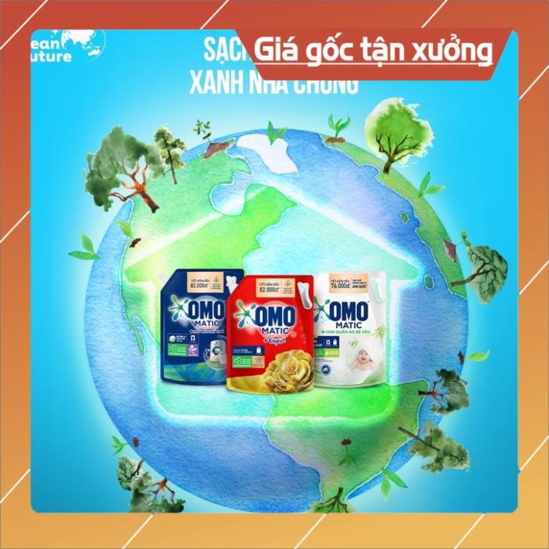 [ICLN9 giảm 5K cho đơn hàng 50k]  Nước giặt omo túi đỏ 3,9kg (3,7l)