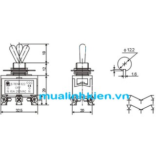 Công Tắc Gạt E-TEN1322