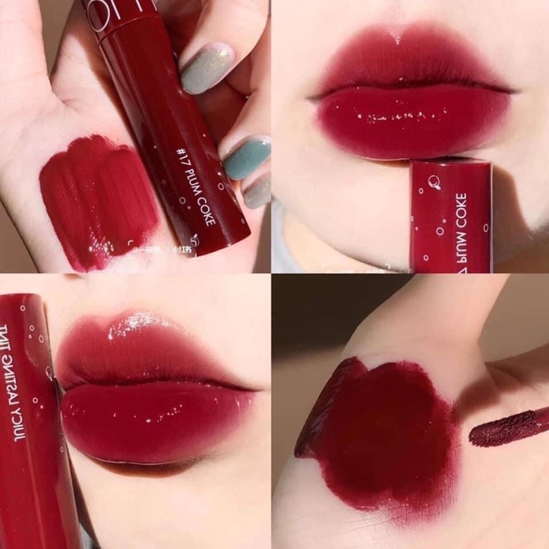 Son bóng #Romand New Juicy Lasting -17 Plum Coke Đỏ Mận