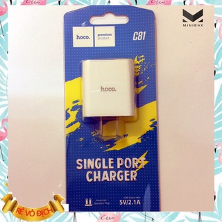 Củ sạc hoco c81 sạc nhanh 2.1a 1 cổng sạc usb, cực bền - sạc nhanh