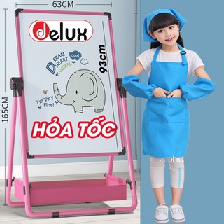 (TẶNG 3 BÚT DẠ, PHẤN MÀU, BÔNG LAU) Bảng Size Lớn 63x93x165 cm Viết Được Hai Mặt, Có Thể Dùng Với Nam Châm, Xoá Dễ Dàng