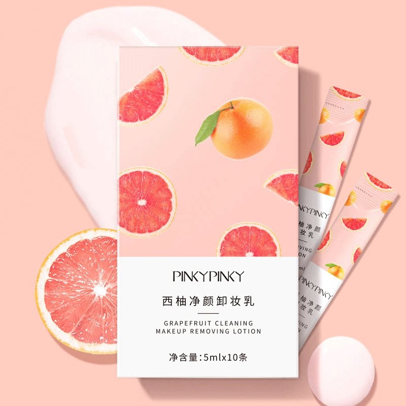 Sữa tẩy trang bưởi đào PINKY PINKY làm sạch dưỡng ẩm Grapefruit Cleaning Makeup Removing Lotion 5ml Pinkypinky PINK34