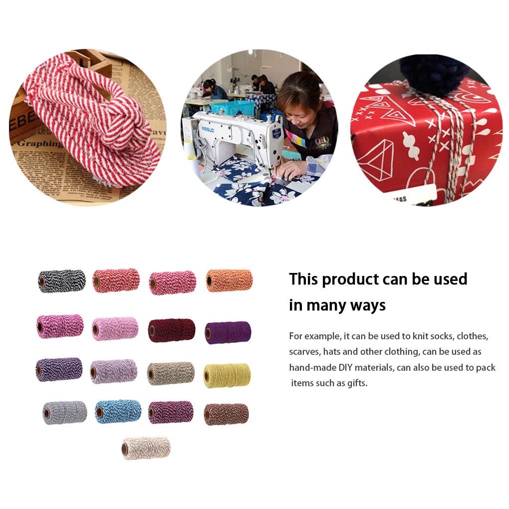 Cuộn Dây Cotton 2mm 100m Đa Dụng Chất Lượng Cao