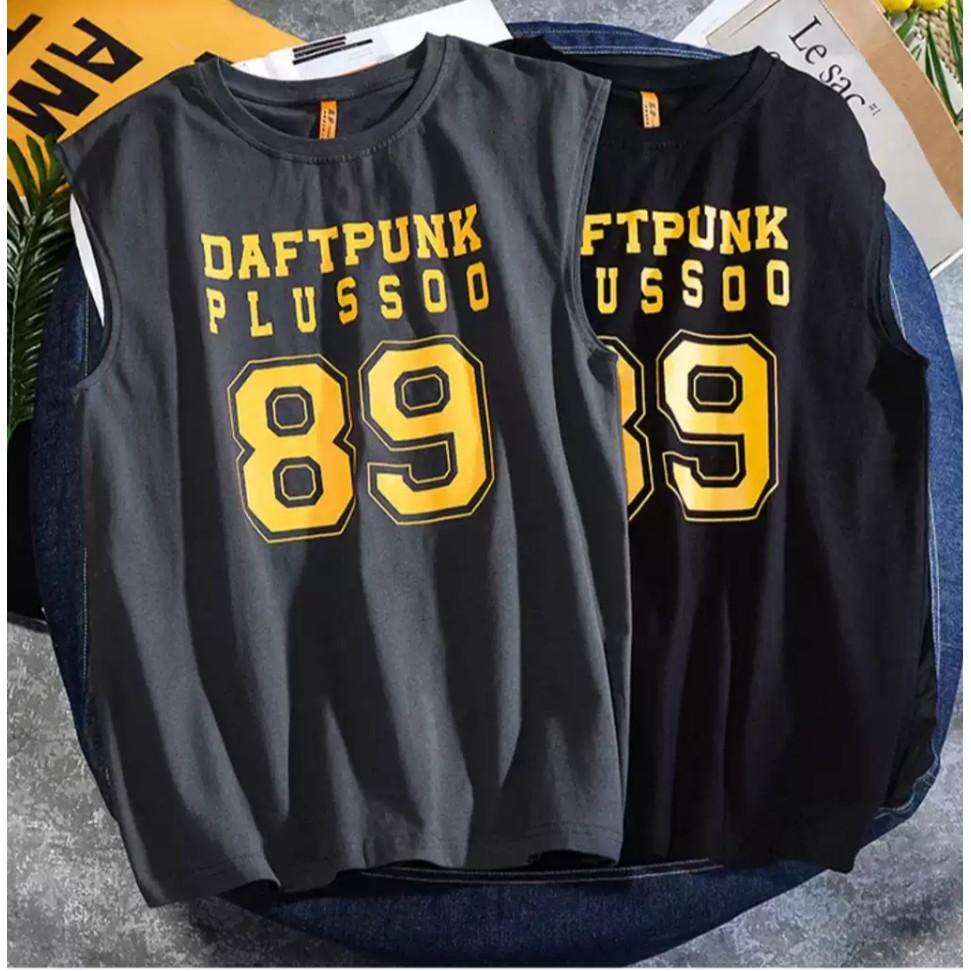 Áo tank top in DAFTPUNK - ẢNH THẬT