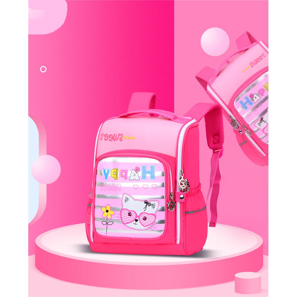 BChildren School Bags Boys Girls Primary School Backpacks Kids Cartoon Orthopedic Schoolbag Backpacks Safety/ Beg Sekolah Budak