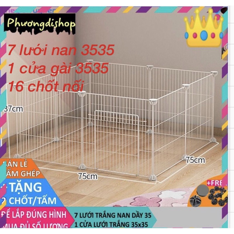 SỈ SLL - Tấm ghép chuồng quây cho thú cưng chó mèo (BÁN LẺ theo tấm) - CAM KẾT RẺ NHẤT