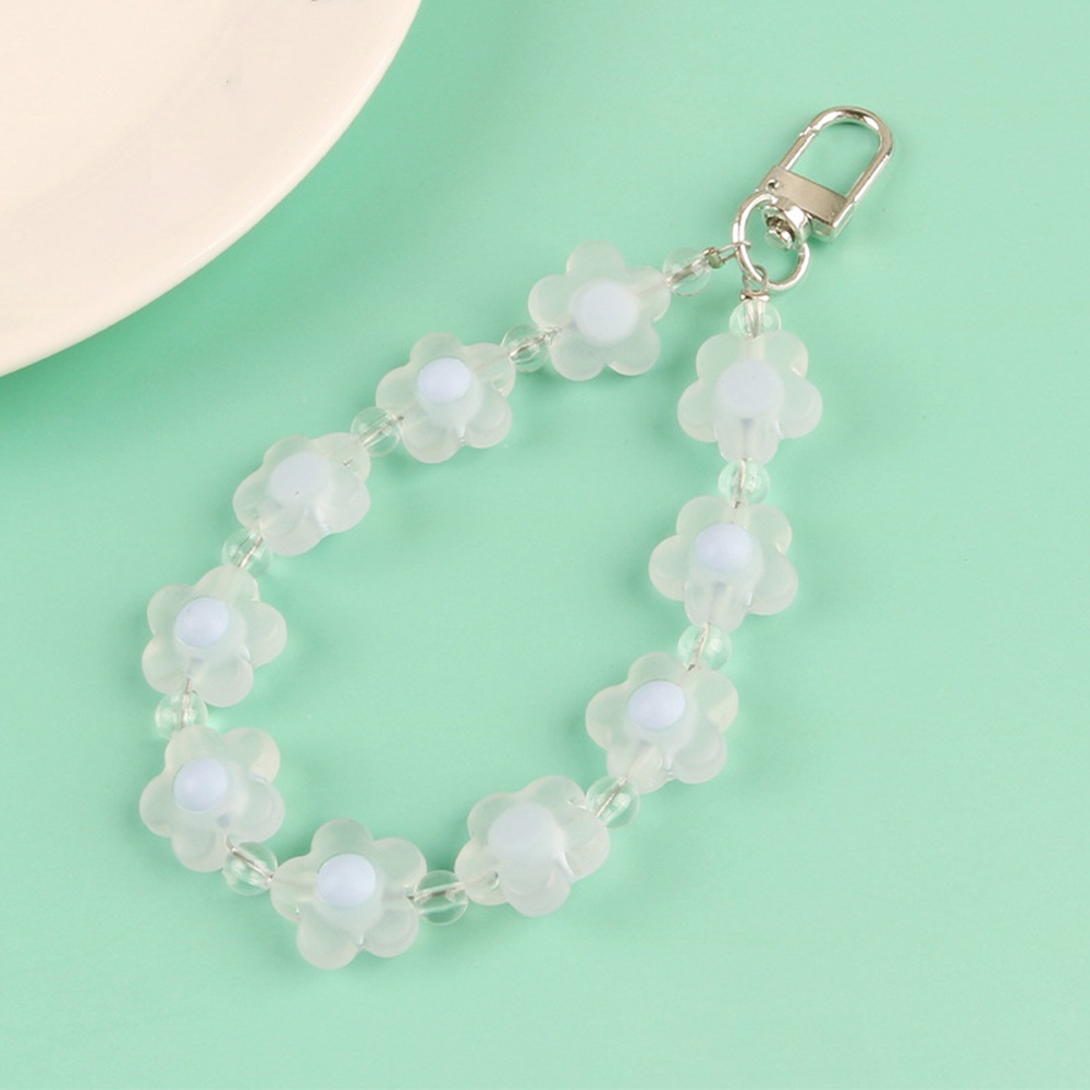 Móc Khóa Xe Hơi / Ba Lô / Túi Xách Trang Trí Hạt Hoa Màu Kẹo Dễ Thương Thích Hợp Làm Quà Tặng Cho Bạn Gái