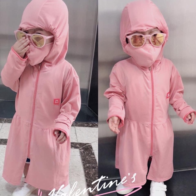 ÁO CHỐNG NẰNG TOÀN THÂN.HAI CHI TIẾT KÈM KHÂU TRANG ☀️☀️☀️ bảo vệ bé khoi ánh nắng tuyệt đối luôn nha các mẹ☀️ DONG SIZE