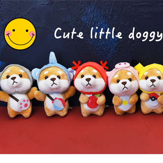 Móc khóa hình cún corgi nhồi bông đáng yêu