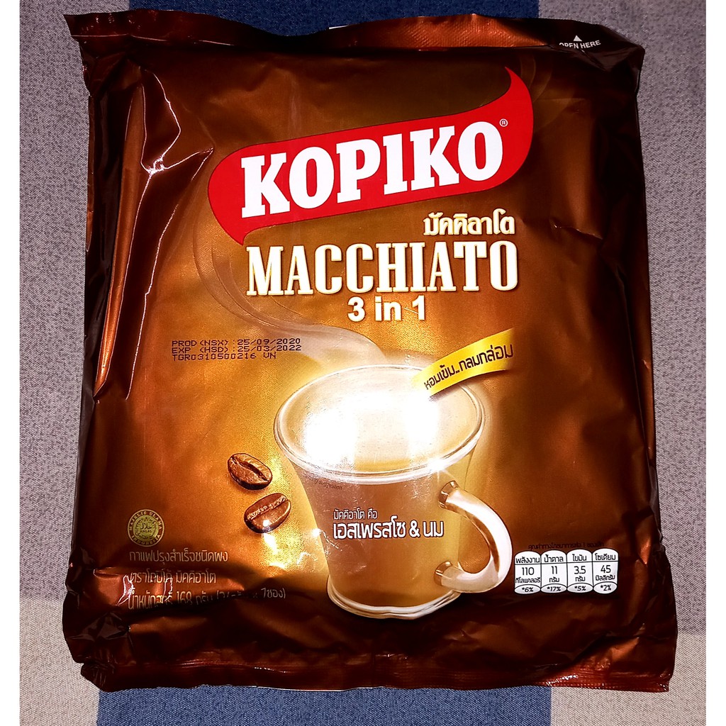 Cà phê sữa Kopiko Macchiato 168g
