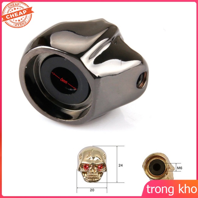 Set 4 núm vặn điều chỉnh âm lượng hình đầu lâu cho đàn guitar