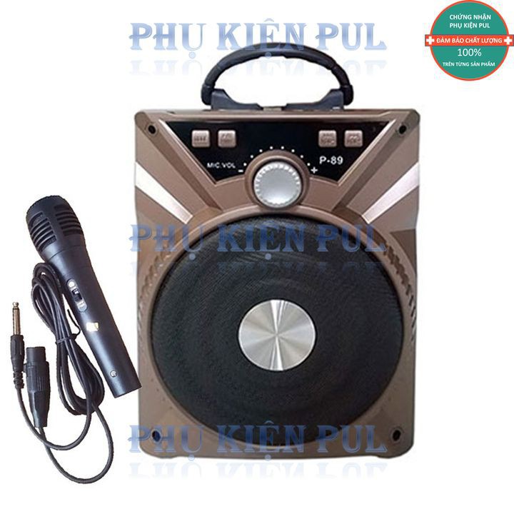 Loa Bluetooth Karaoke P88-P89 Tặng Kèm Mic -Hàng nhập khẩu