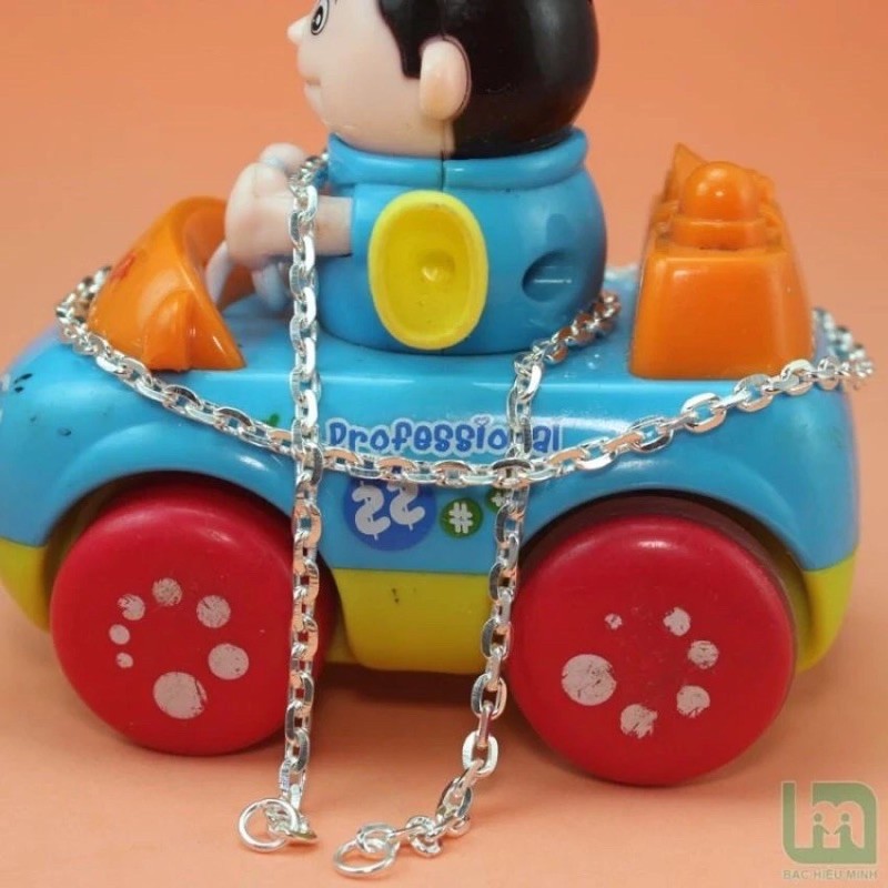 Dây chuyền bạc dạng xích dài 46-50 cm dành cho nam chuẩn bạc tiệm vàng có bảo hành