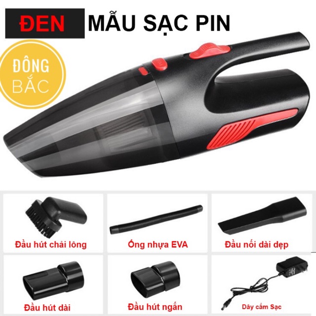 Máy hút bụi mini cầm tay không dây hút trên mọi bề mặt, hàng cao cấp