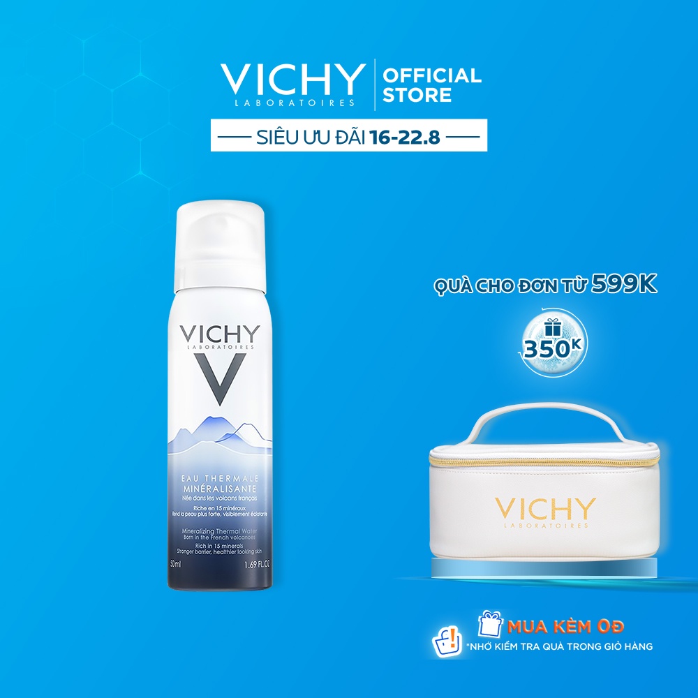 Nước xịt khoáng dưỡng da Vichy Mineralizing Thermal Water 50ml