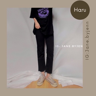 Quần Haru Jean ống sông thẳng co dãn