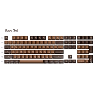 Bộ keycap AKKO Chocolate (PBT DoubleShot/ ASA profile/ 178 nút)