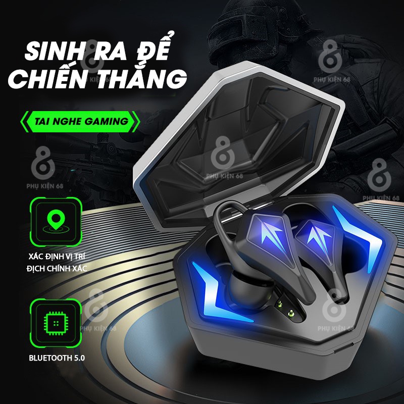 Tai nghe bluetooth không dây mới tai nghe chơi game K9 K92 tai nghe chơi game di động hai tai có độ trễ thấp