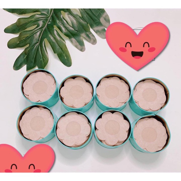 Miếng dán ngực giấy - Hộp 30 đôi dán ti giấy hình Hoa mai | BigBuy360 - bigbuy360.vn