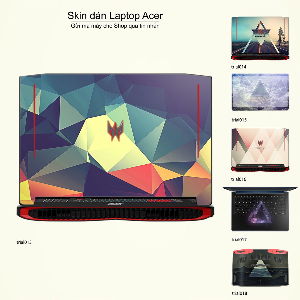 Skin dán Laptop Acer in hình Đa giác _nhiều mẫu 3 (inbox mã máy cho Shop)