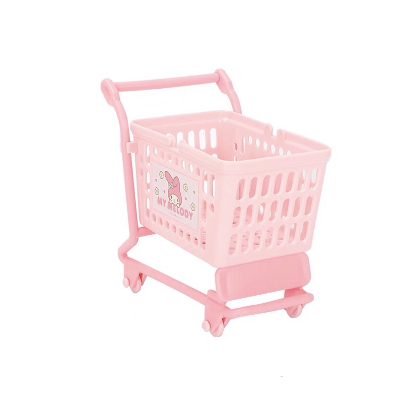 Xe đẩy siêu thị mini decor trang trí dễ thương Sanrio Kuromi Cinnamoroll Pompompurin My Melody - BST Sanrio Miniso