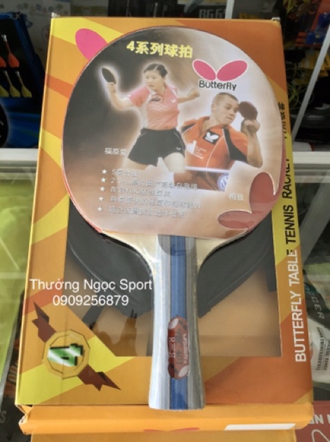 Vợt Bóng Bàn Butterfly 4 Tặng Kèm Bao Đựng Vợt