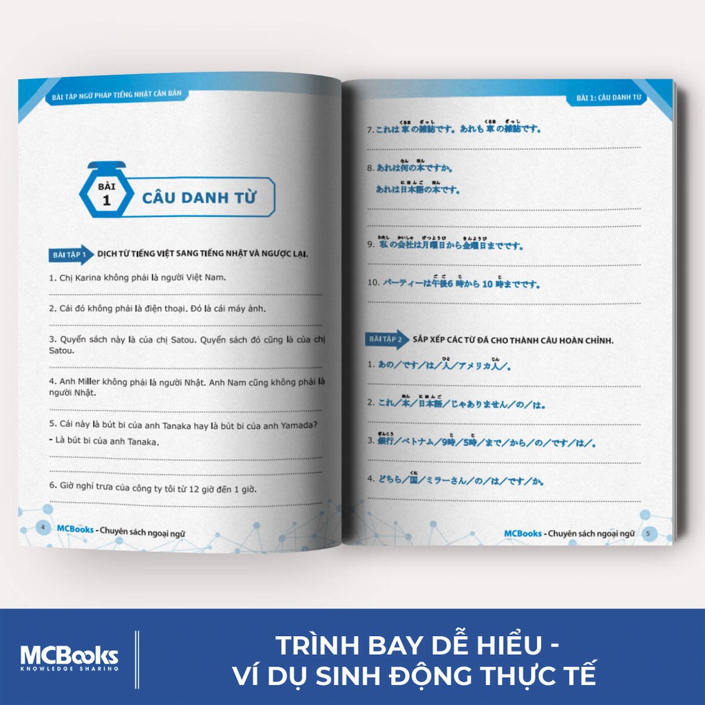 Sách Bài Tập Ngữ Pháp Tiếng Nhật Căn Bản Dành Cho Người Mới Bắt Đầu