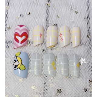 Nail Box móng up thiết kế powerpuff girls