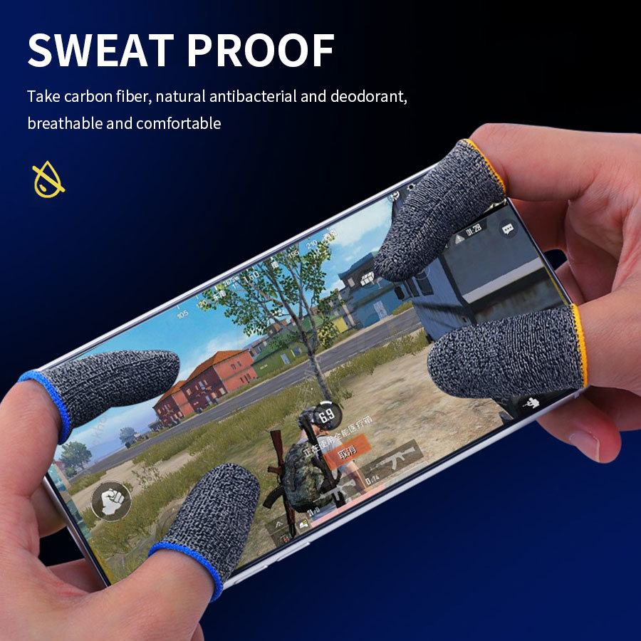 Bộ 2 găng đeo ngón tay chống thấm mồ hôi chống trượt để chơi game điện thoại PUBG COD Call Of Duty Legend