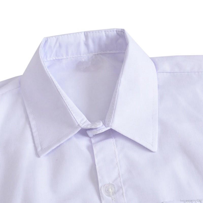 Áo sơ mi trắng dài tay cho bé trai