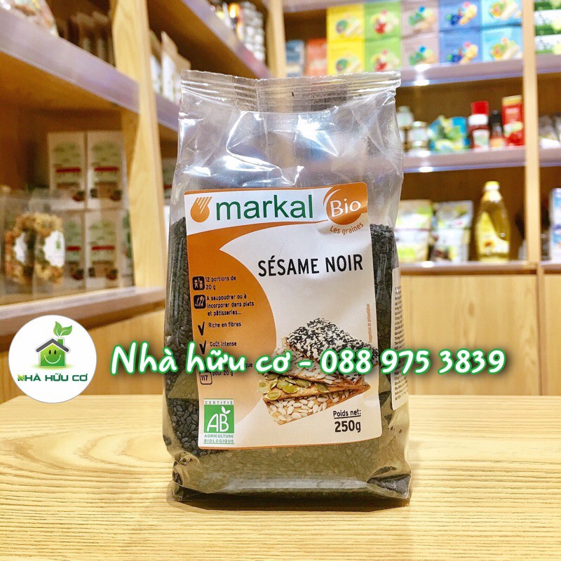 Vừng đen - Mè đen hữu cơ Markal 250gr- Date: 25/7/2022