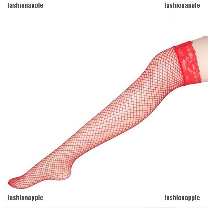 Đôi Tất Chân Lưới Cao Qua Gối Thời Trang Cho Nữ