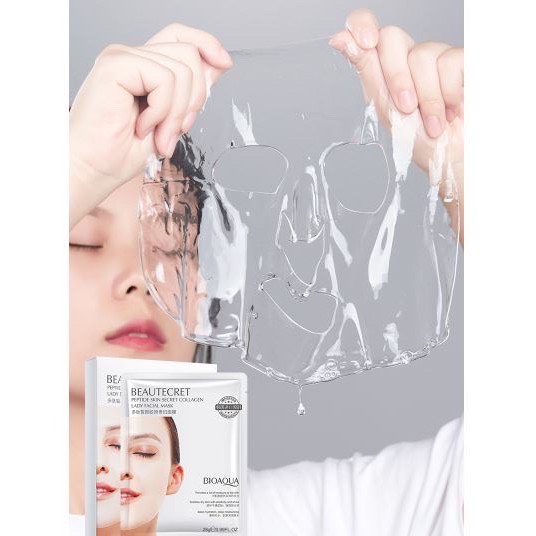 Mặt nạ thủy tinh Bioaqua - Thạch collagen Beautecret dưỡng ẩm sáng da nội địa Trung | BigBuy360 - bigbuy360.vn