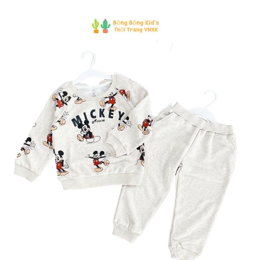 Bộ Nỉ Micky Cho Bé 1-6 Tuổi