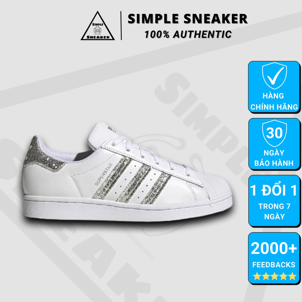 Giày Adidas Super Star FREESHIP Adidas Superstar Diamond 2021 Chính Hãng - Giày Sneaker Thể Thao Nữ - Simple Sneaker