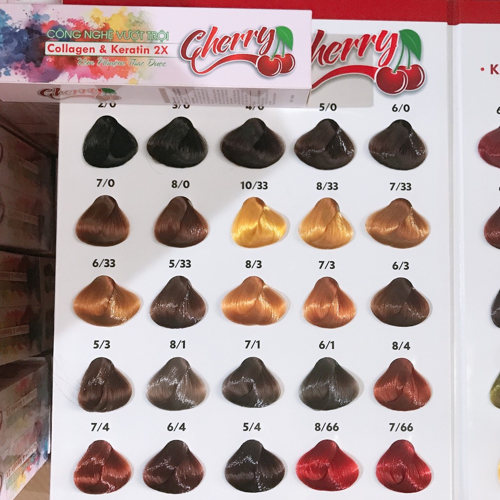 Thuốc Nhuộm Tóc Thảo Dược Cherry Đủ Các Màu