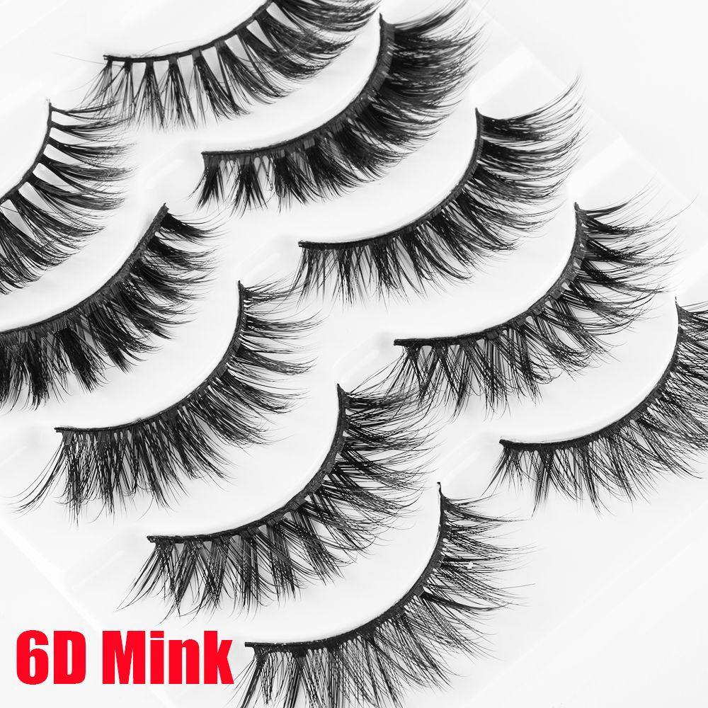 Bộ 5 Cặp Lông Mi Giả Nhiều Lớp Mềm Mại 6D Có Thể Tái Sử Dụng MIH SKONHED