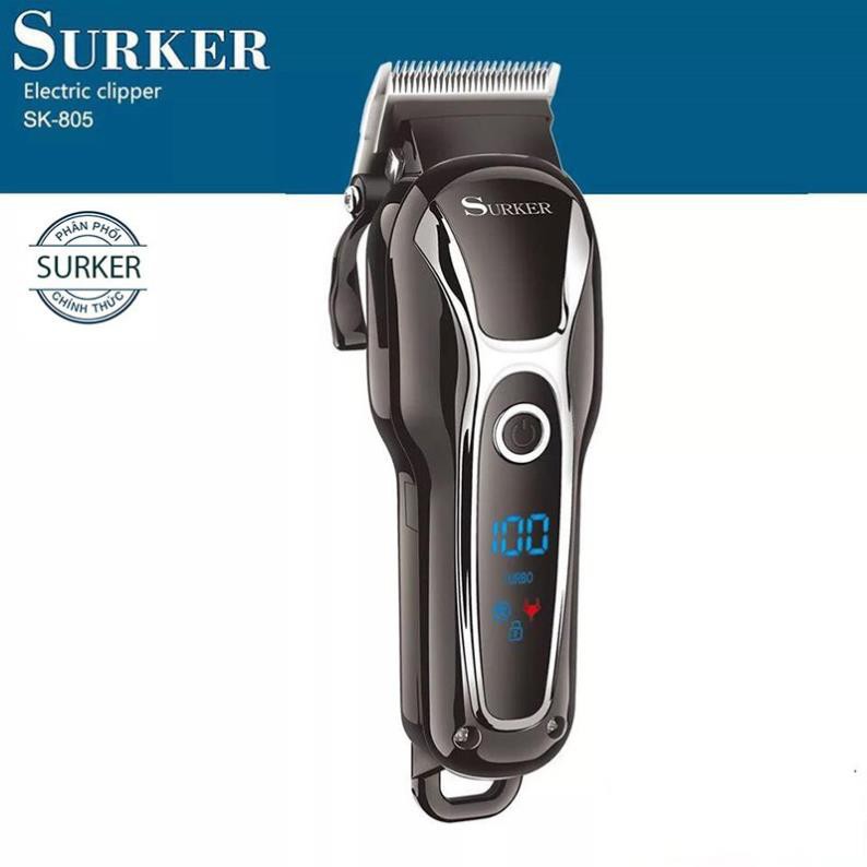 TÔNG ĐƠ CẮT TÓC SURKER SK-805 . LƯỠI SẮT. HÀNG CHÍNH HÃNG, MÁY CỰC ÊM