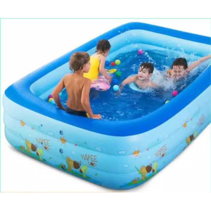 Hồ bơi,bể bơi phao 3 tầng Size 2m60 cho trẻ em và gia đình cho bé vui chơi
