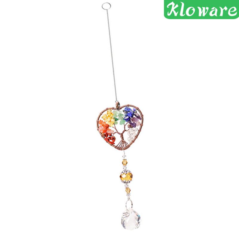 Chuông Gió Pha Lê Treo Cửa Sổ Trang Trí Phong Thủy Sân Vườn