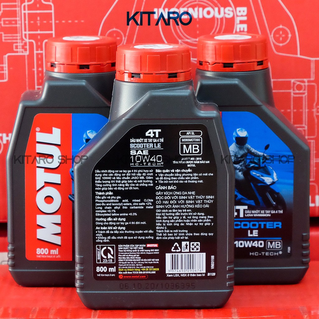 Nhớt Xe Tay Ga Motul Scooter Le 4T 10w40 800ml